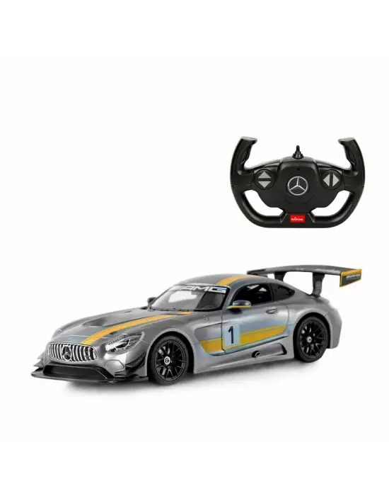 Omarı Işıklı Gri Mercedes AMG GT3 RC Araba - Güç ve Hız