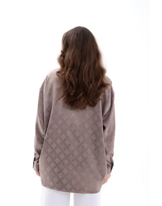 Omarı Çizgili Pamuk Gömlek - Doğal ve Şık Stil