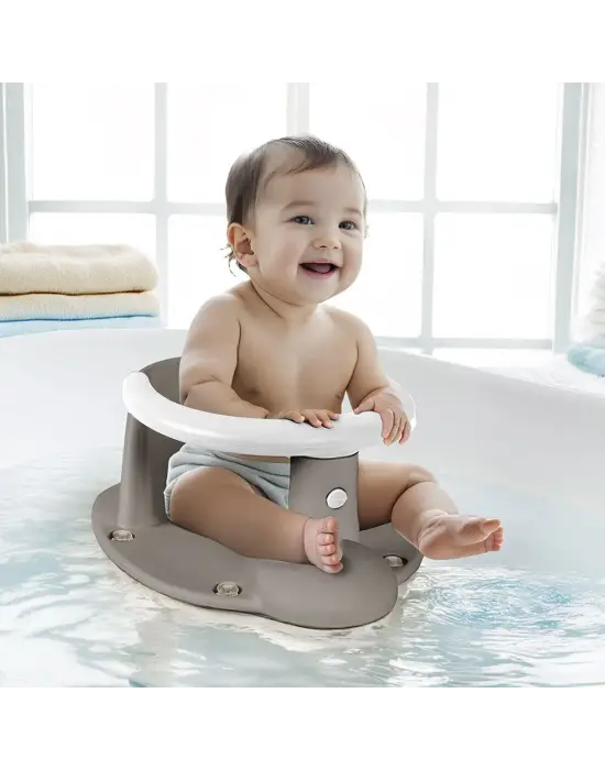 Omarı Pratik Bebek Banyo Oturağı - Stone Gri