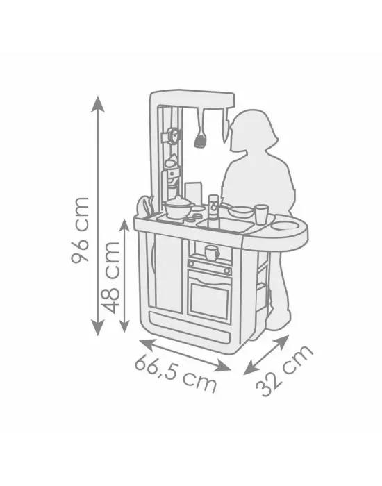 7600310914 Smoby Cherry Kitchen Mutfak Oyun Seti