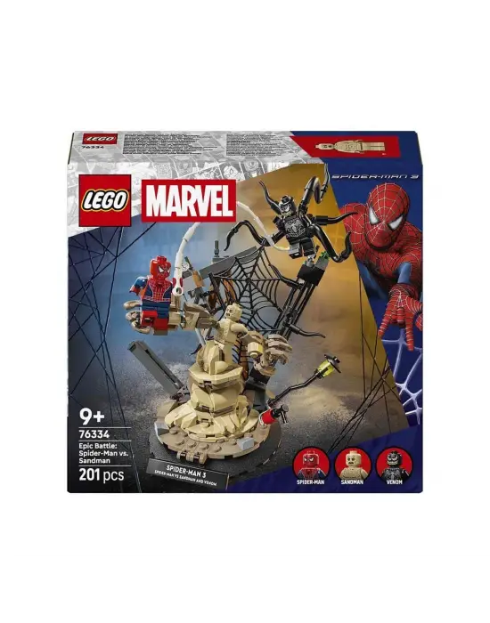 76334 Lego Benorra Efsanevi Savaş: Spider-Man Sandmane karşı 201 parça +9 yaş