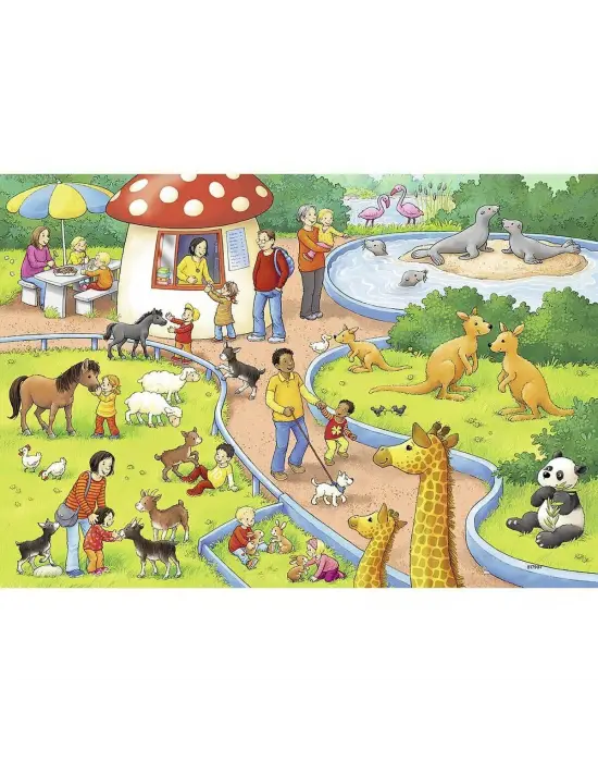 78134 Hayvanat Bahçesi 2x24 parça Ravensburger Puzzle