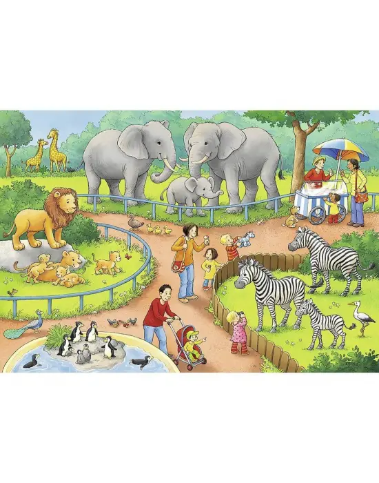 78134 Hayvanat Bahçesi 2x24 parça Ravensburger Puzzle