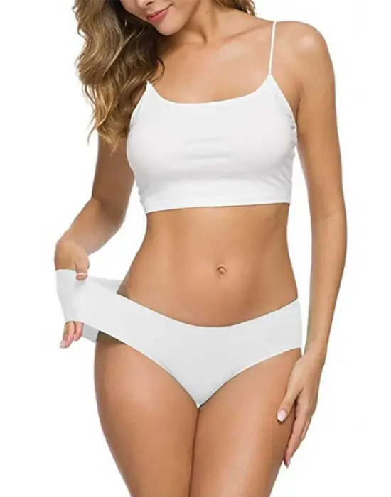 8 Adet Kadın Dikişsiz Lazer Kesim Esnek İz yapmayan Külot S1