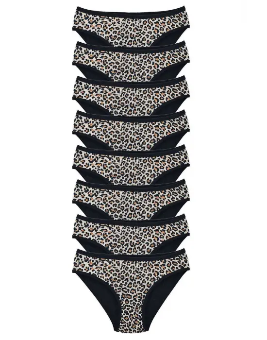 Çarpıcı Likralı Yumuşak Kadın Slip Külot