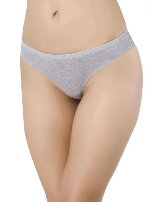 Omarı 8 Adet Likralı Kadın Slip Seti Gri Beyaz Pudra Fuşya