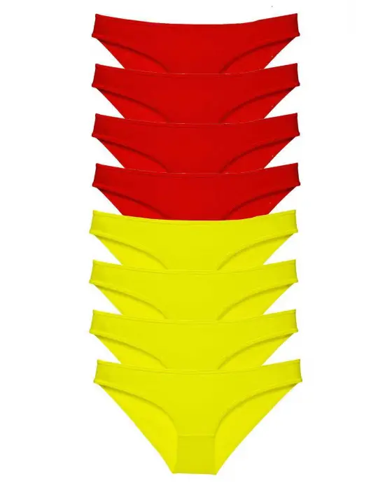 Yüksek Kaliteli Likralı Kadın Slip Külot Seti