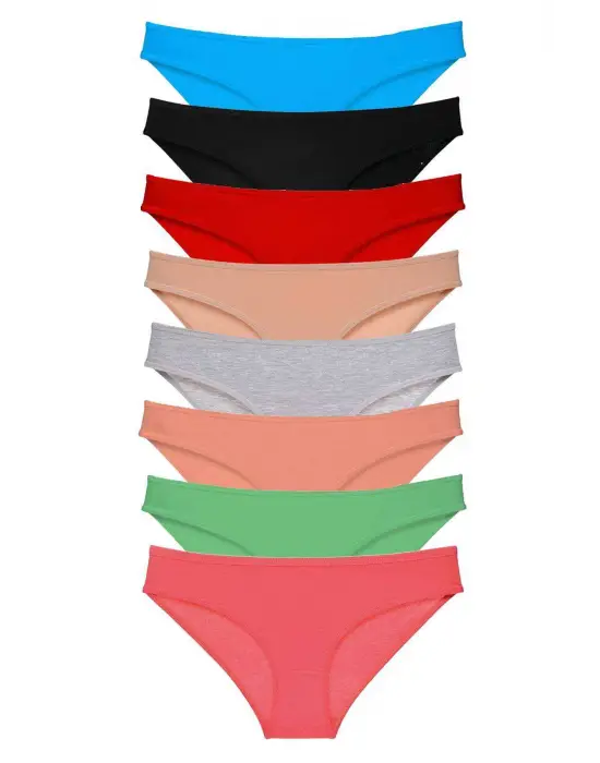 Şık Likralı Kadın Slip Külot Set