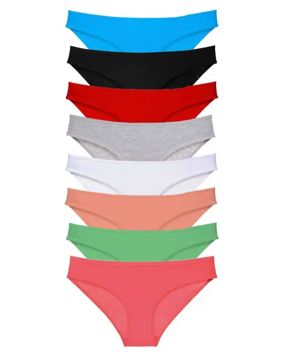 Çarpıcı Süper Eko Likralı Kadın Slip Külot Set 6