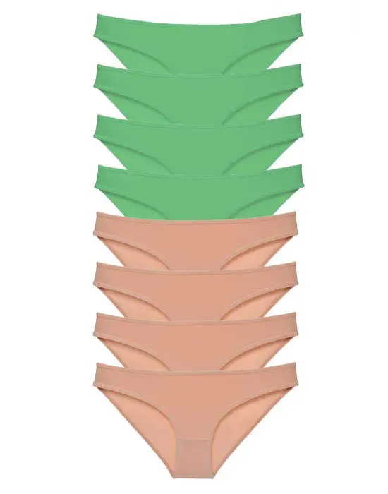 Modern Likralı Kadın Slip Külot Seti
