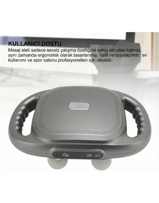 8 Başlıklı Şarjlı Isıtmalı Masaj Aleti
