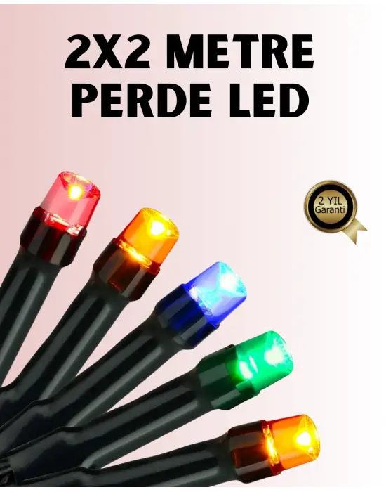 8 Modlu Zaman Ayarlı Led Perde Işık – Bahçe Ve Balkon Dekorasyonu