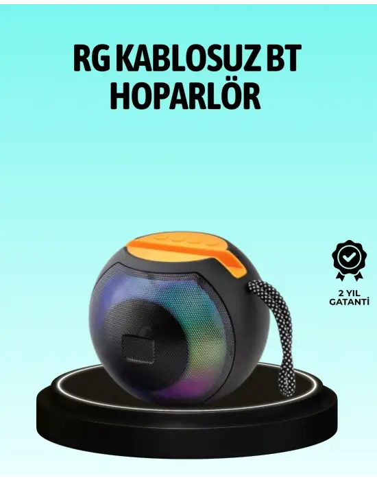 8 Saat Çalma Süreli Taşınabilir Bluetooth Hoparlör