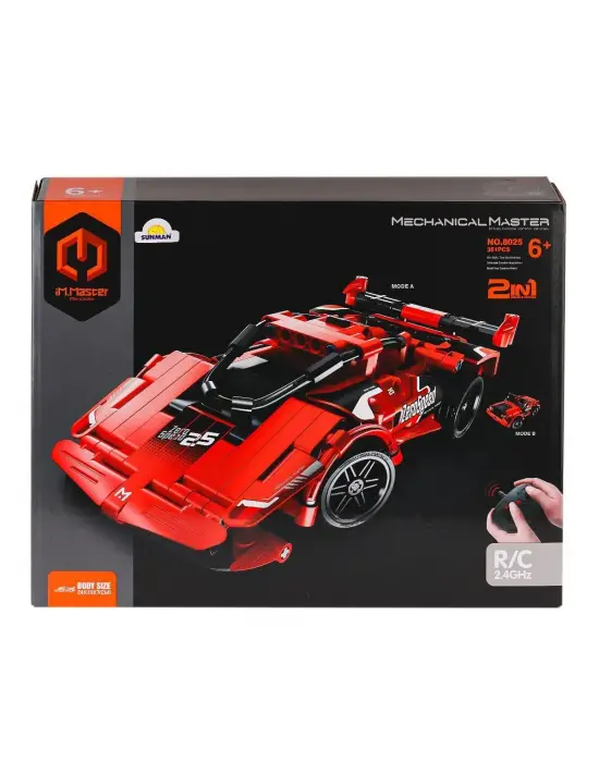 8025 IMM Kumandalı Süper Araba 2IN1 Kırmızı 351 Parça