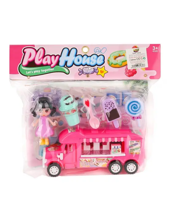 828-6 Bebekli Karavan Oyun Seti -Prestij Oyuncak