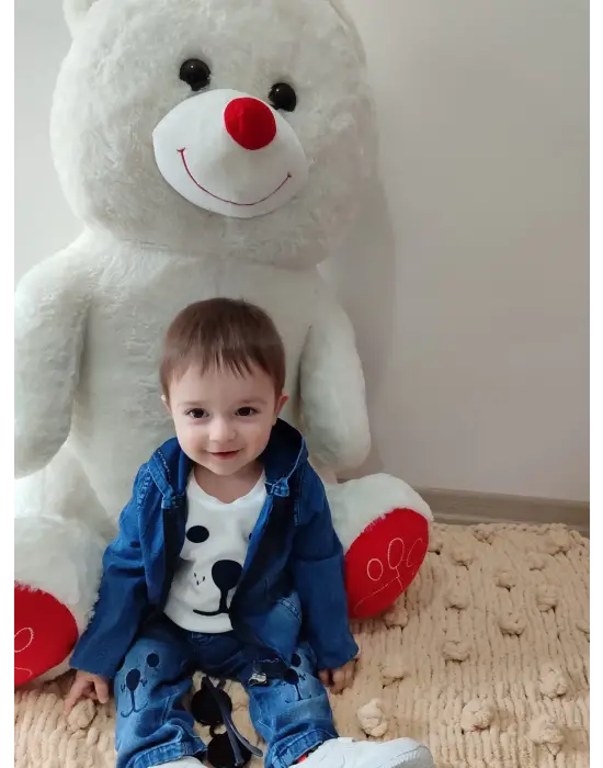 Modern Bebek Erkek Takımı Uzun Kol Sweatli Mavi