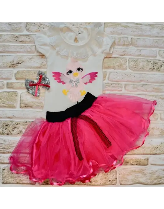 Modern Kız Bebek Takımı Etekli