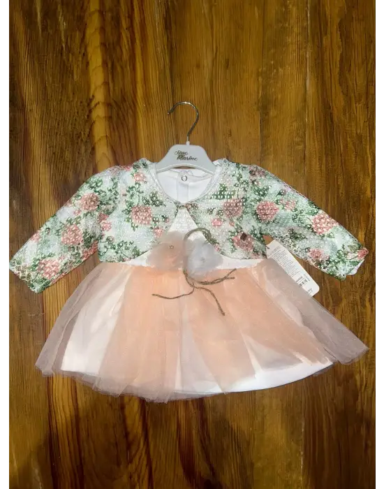 Zarif Prensler Elbise Pudra