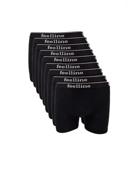 Premium Siyah Pamuklu Erkek Boxer