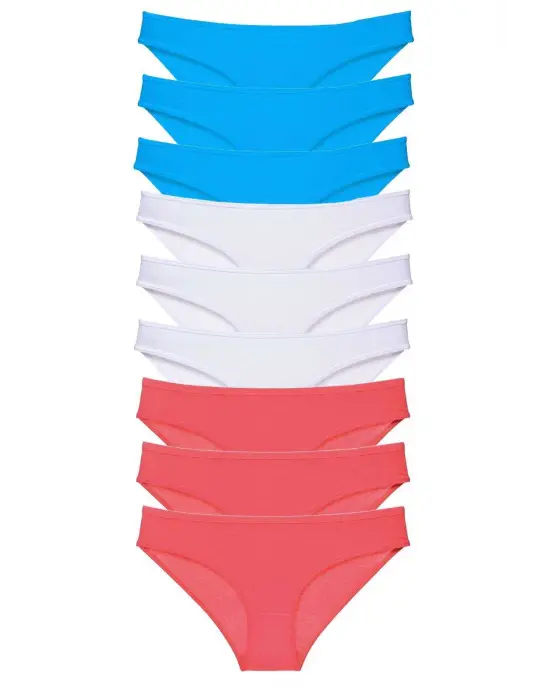 Çarpıcı Kadın Likralı Slip Külot Seti