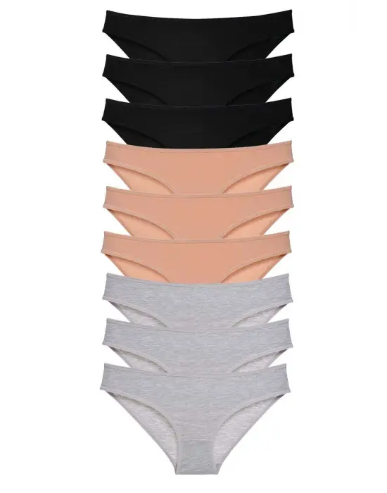 Çekici Likralı Kadın Slip Külot Seti