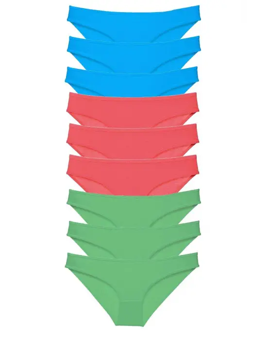 Yenilikçi Renkli Kadın Slip Seti