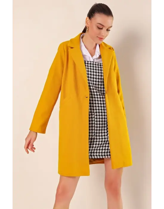 9085 Kaşe Kaban - Sarı