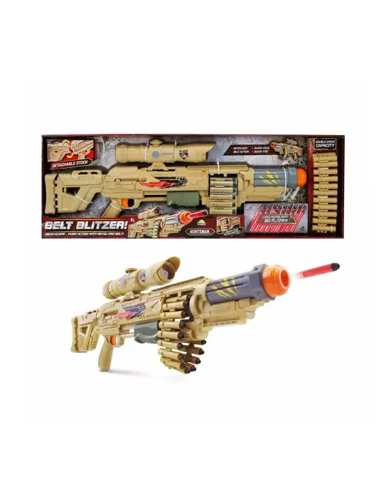 91955 Belt Blitzer 18 Mermili Sünger Dart Atan Silah -Sunman