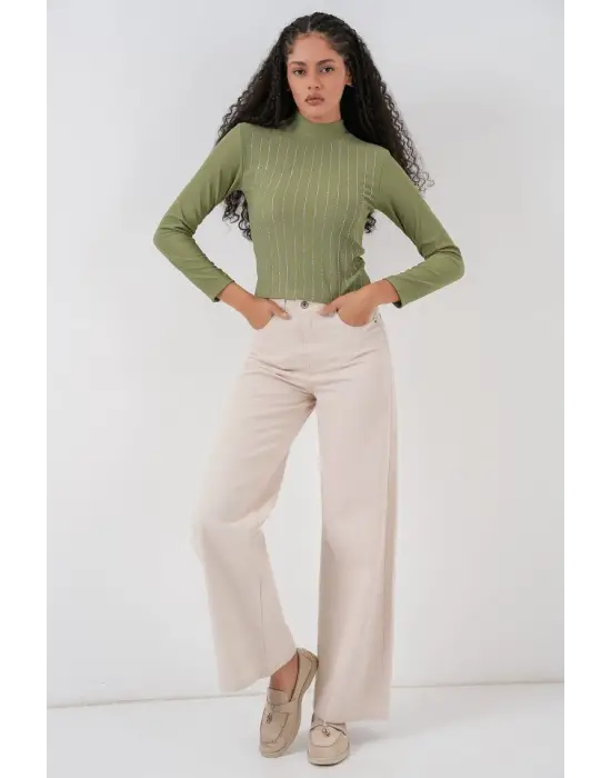 922 Taşlı Body - Çağla