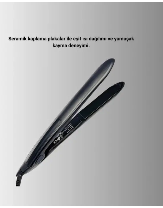 A Kalite Orijinal 2025 Isı Ayarlı Titanyum Seramik Plakalı Profesyonel Saç Düzleştirici