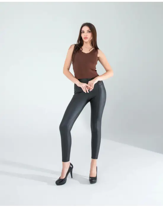 Şık Merdiven Yaka Crop Bluz