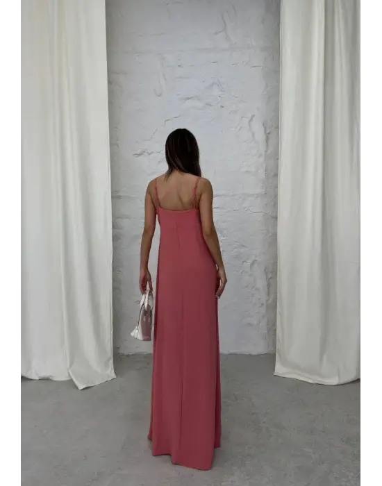 Aerobin uzun elbise pembe pt