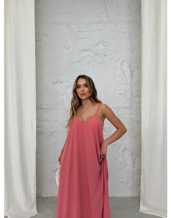 Aerobin uzun elbise pembe pt