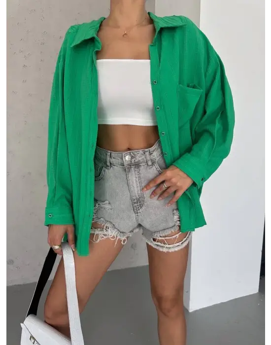 Minimal Oversize Gömlek