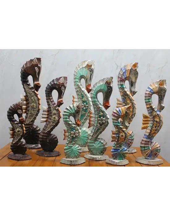 Ahşap 3lü Denizatı Kumlu