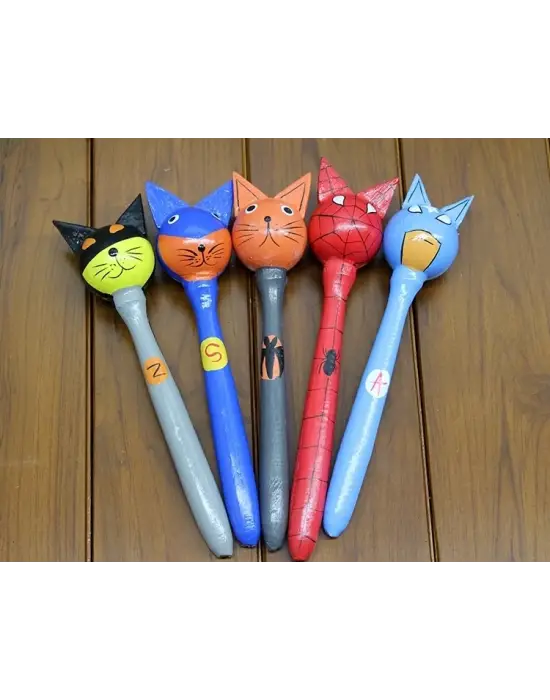 Ahşap 5li Marakas Seti Polos:13