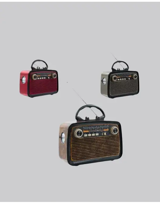 Ahşap Dokulu Bluetooth Müzik Kutusu – Vintage Led Tasarımıyla Modern Ses Deneyimi