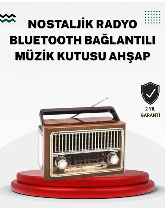 Ahşap Görünümlü Masaüstü Bluetooth Cihaz
