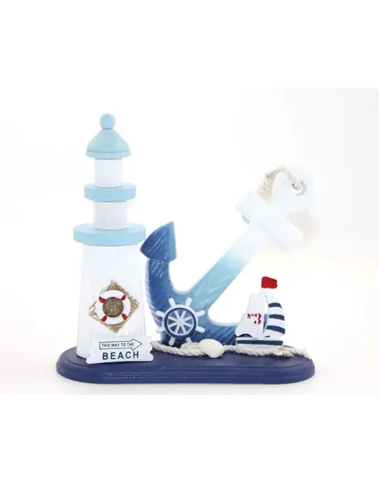 Ahşap Marin Çapalı Deniz Feneri Alk2451