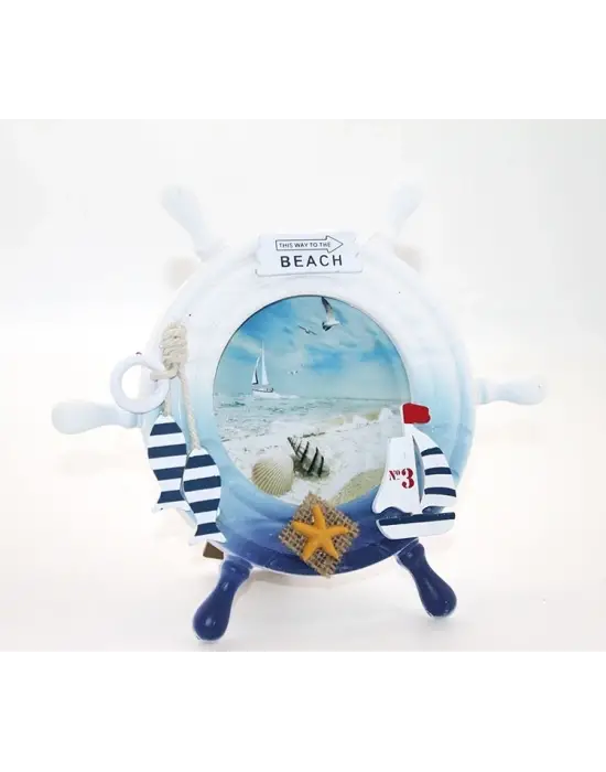 Ahşap Marin Dümenli Çerceve Alk2469