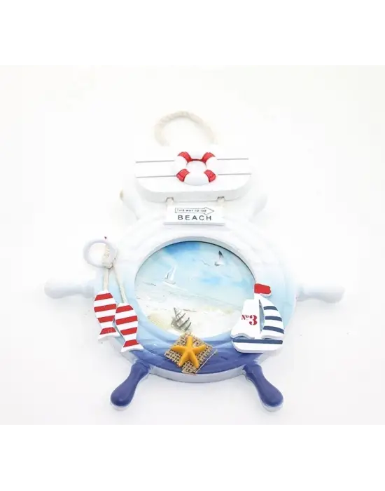 Ahşap Marin Dümenli Çerceve Alk2475