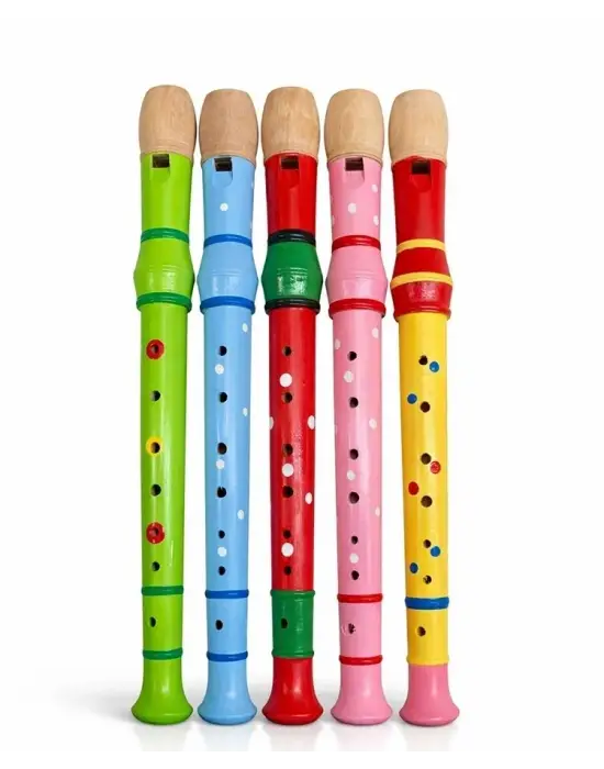 Ahşap Renkli Flüt Büyük Alk4392