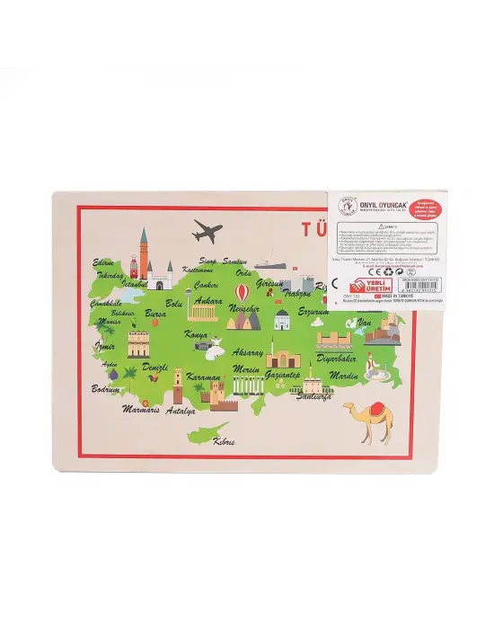 Omarı Büyükten Küçüğe Ahşap Tutmalı Puzzle