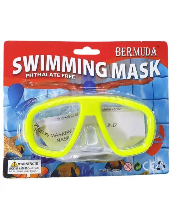 Omarı Çocuklar İçin Kartela Tek Maske - Renkli ve Eğlenceli Tasarım