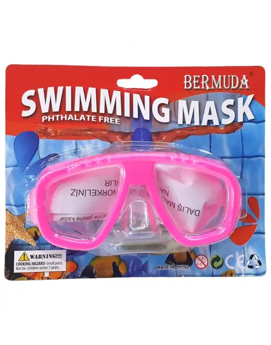 Omarı Çocuklar İçin Kartela Tek Maske - Renkli ve Eğlenceli Tasarım