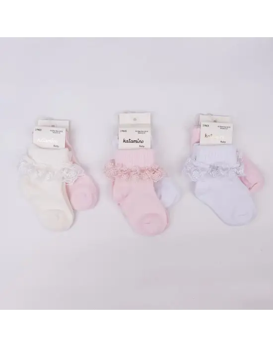 Akel 2li Aks. Bebek Soket Çorap K44023 Asorti