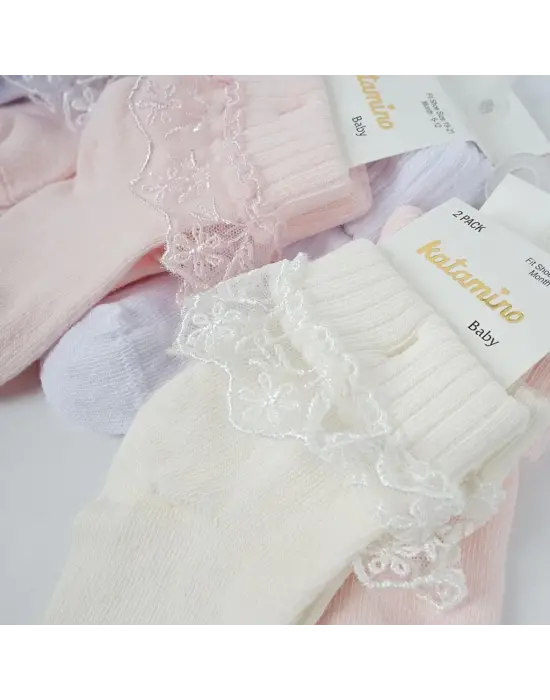 Akel 2li Aks. Bebek Soket Çorap K44023 Asorti