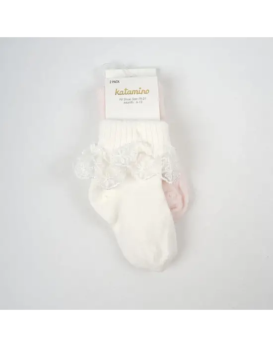 Akel 2li Aks. Bebek Soket Çorap K44023 Asorti
