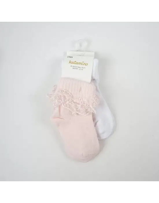 Akel 2li Aks. Bebek Soket Çorap K44023 Asorti