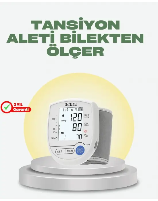 Akıllı Bilek Tansiyon Aleti Hem Şarjlı Hem Pilli Kolay Ölçüm
